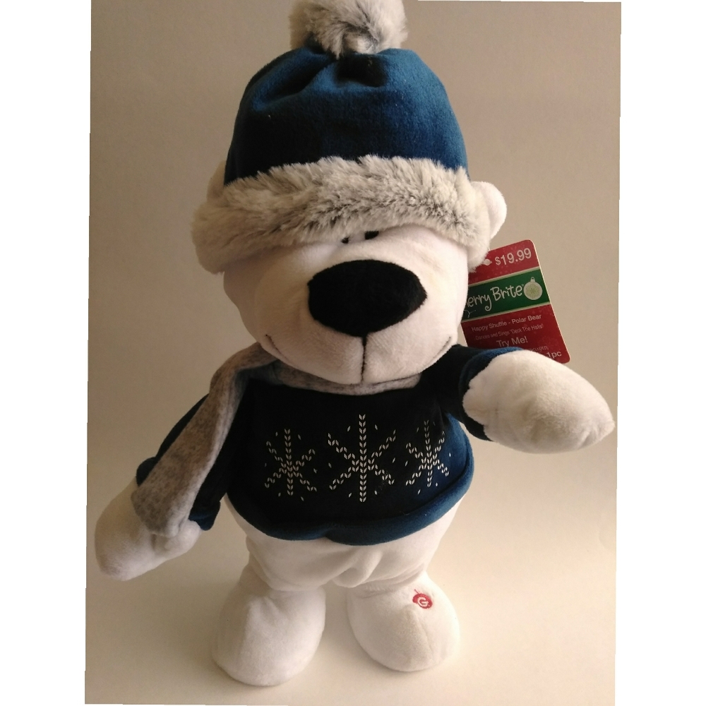 Dancing | Singing Holiday Polar Bear Stuffed anim